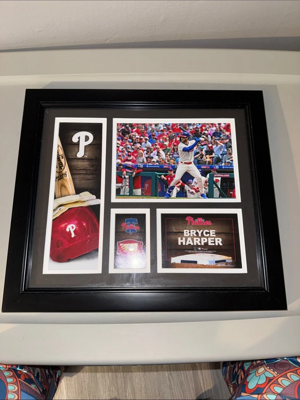 Philadelphia Phillies Framed Memorabilia Collage - Bryce Harper